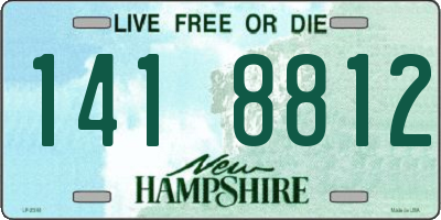 NH license plate 1418812