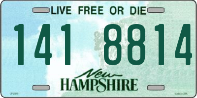 NH license plate 1418814