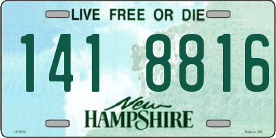 NH license plate 1418816