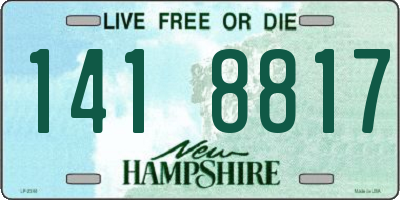 NH license plate 1418817