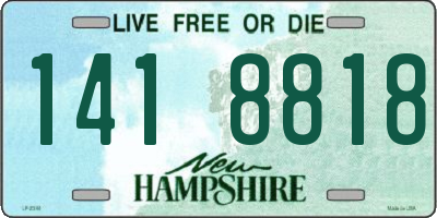 NH license plate 1418818