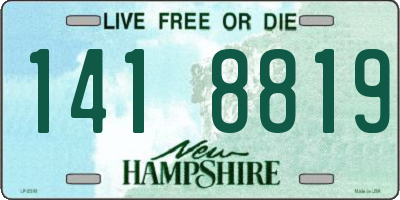 NH license plate 1418819