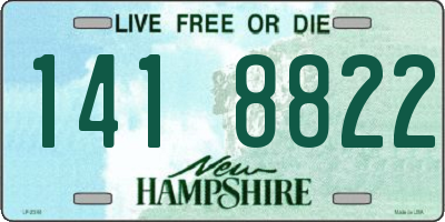 NH license plate 1418822