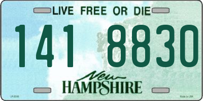 NH license plate 1418830