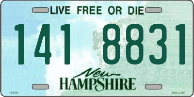 NH license plate 1418831