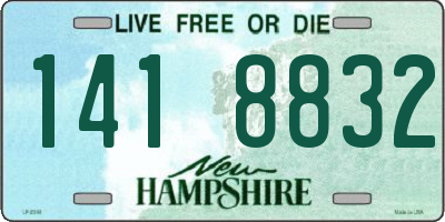 NH license plate 1418832