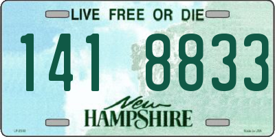 NH license plate 1418833