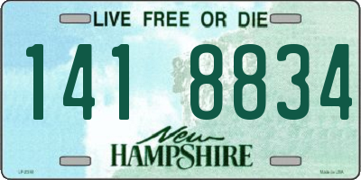 NH license plate 1418834