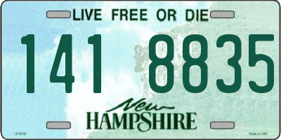 NH license plate 1418835