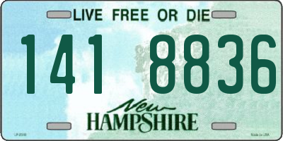 NH license plate 1418836