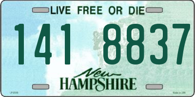 NH license plate 1418837