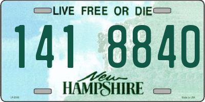 NH license plate 1418840