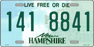 NH license plate 1418841