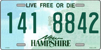 NH license plate 1418842