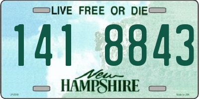 NH license plate 1418843