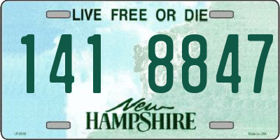 NH license plate 1418847