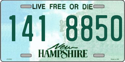 NH license plate 1418850