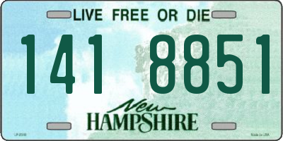 NH license plate 1418851