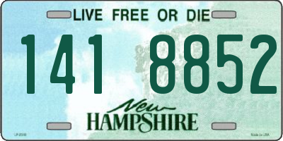NH license plate 1418852