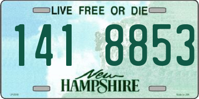 NH license plate 1418853