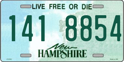 NH license plate 1418854