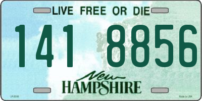 NH license plate 1418856