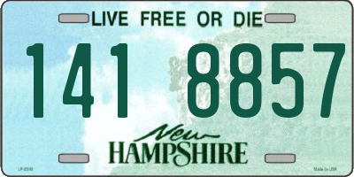 NH license plate 1418857