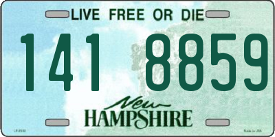NH license plate 1418859