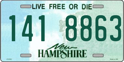 NH license plate 1418863