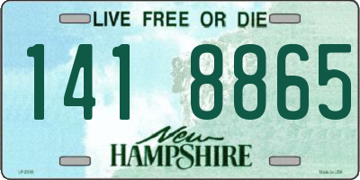 NH license plate 1418865