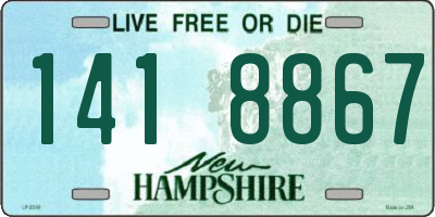 NH license plate 1418867