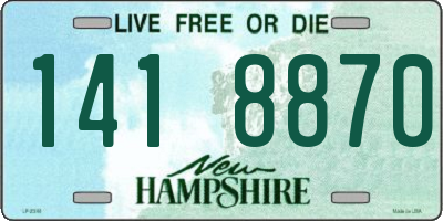 NH license plate 1418870
