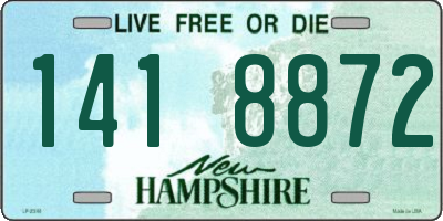 NH license plate 1418872