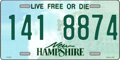 NH license plate 1418874