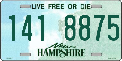 NH license plate 1418875