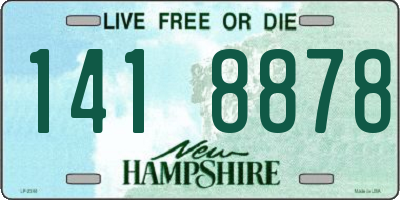 NH license plate 1418878