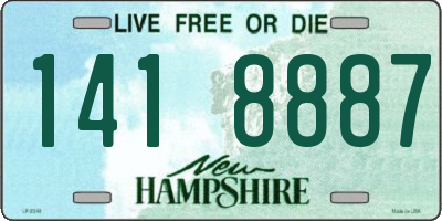 NH license plate 1418887