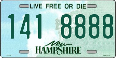 NH license plate 1418888