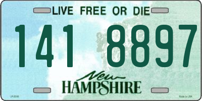 NH license plate 1418897