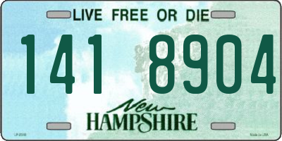 NH license plate 1418904