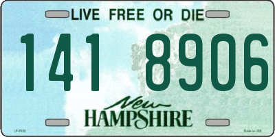 NH license plate 1418906