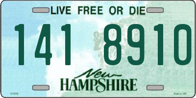 NH license plate 1418910