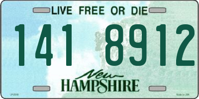 NH license plate 1418912