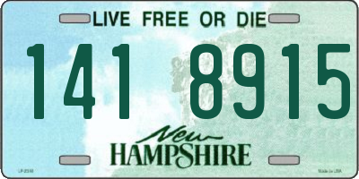 NH license plate 1418915