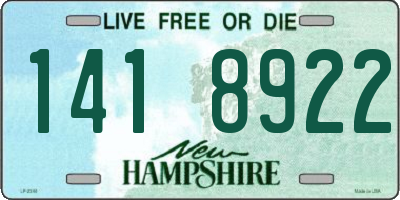 NH license plate 1418922