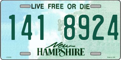NH license plate 1418924