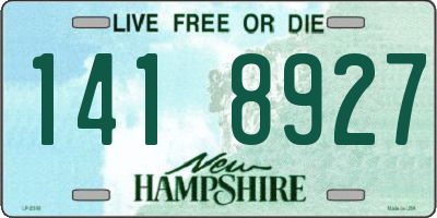 NH license plate 1418927
