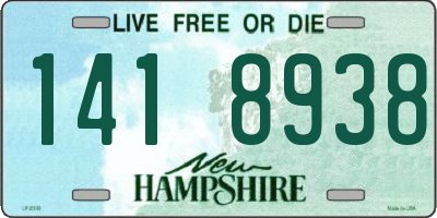 NH license plate 1418938
