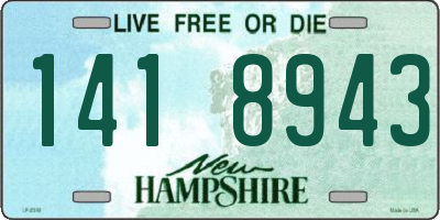 NH license plate 1418943