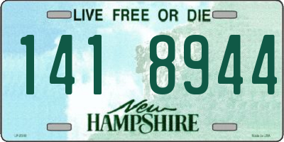 NH license plate 1418944